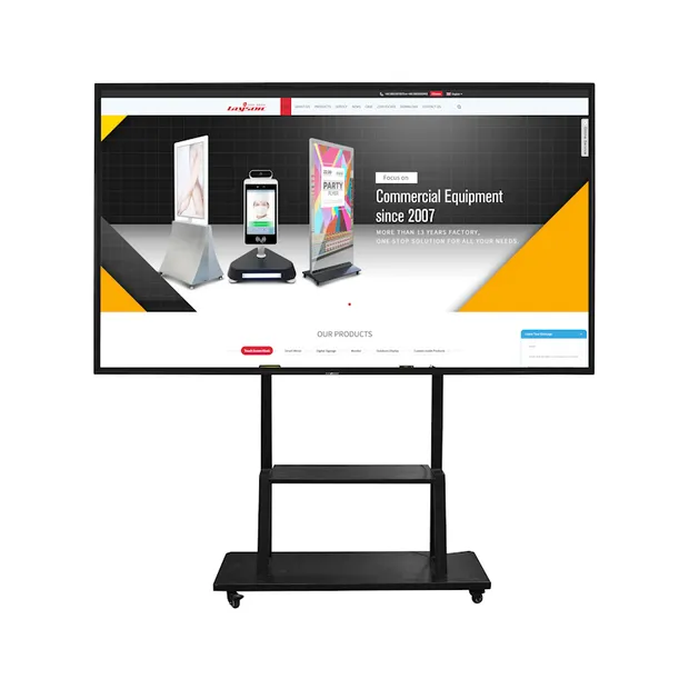 Wall Mounted/Floor Standing All in One PC Touch Screen Monitor LCD Advertising Display Infrared Capacitive Touch Panel Open Frame Industrial Touchscreen Monitor