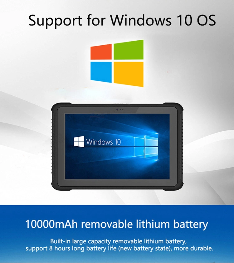 Vehicle Computer 10.1 Inch Industrial Rugged Tablet PC with Win 10 PRO Operating System