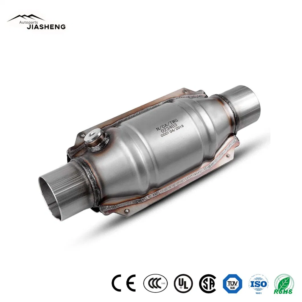 Universal 2.25" Inlet/Outlet Universal Style Car Accessories Euro 5 Catalyst Auto Catalytic Converter