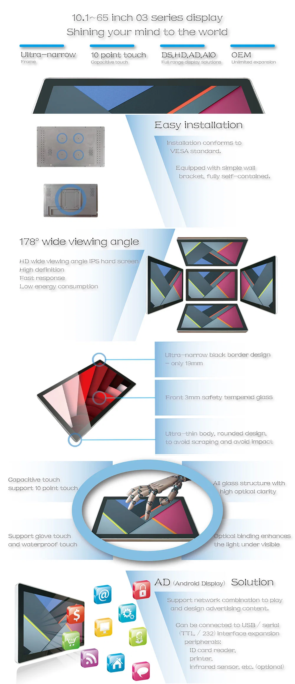 15 Inch Touch Screen Embedded Customization PC Android Industrial Panel RS232 PC for Car Charging Pile